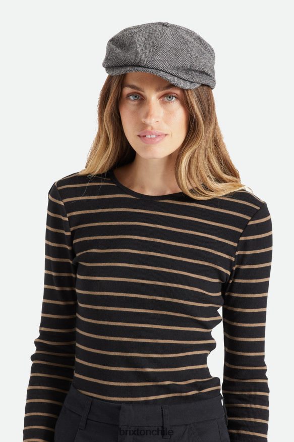 Brixton hombres gorra de repartidor de periódicos P0BX28305 accesorios gris negro