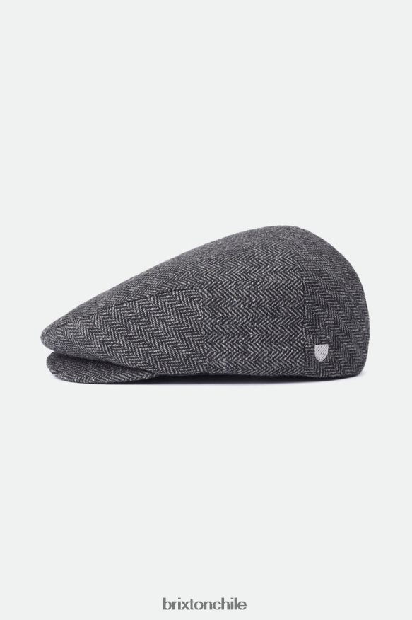 Brixton hombres gorra plana hooligan P0BX28300 accesorios gris negro