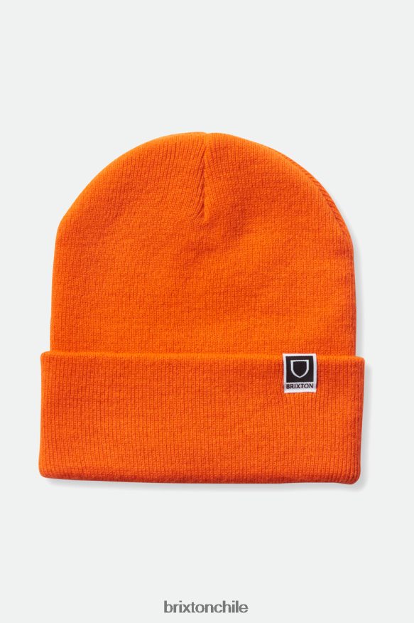 Brixton hombres gorro Harbor Beta Watch P0BX28336 accesorios naranja deportivo