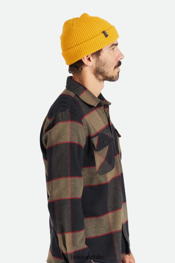 Brixton hombres gorro de atraco P0BX28321 accesorios mostaza