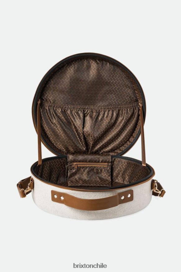 Brixton hombres estuche de viaje fedora hecho correctamente P0BX28378 accesorios crema/beige