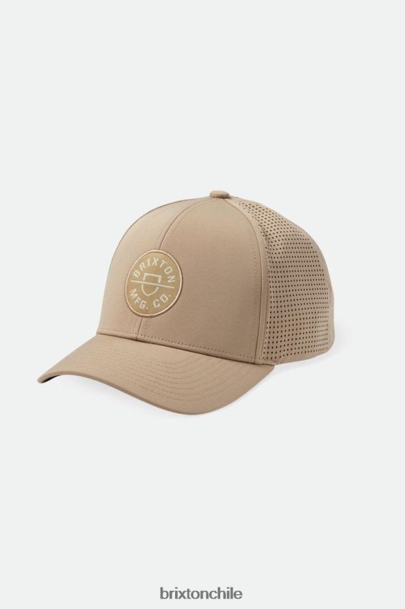 Brixton hombres cresta netplus mp snapback P0BX28271 accesorios arena