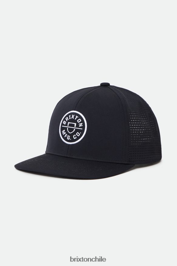 Brixton hombres cresta netplus mp snapback P0BX28272 accesorios negro