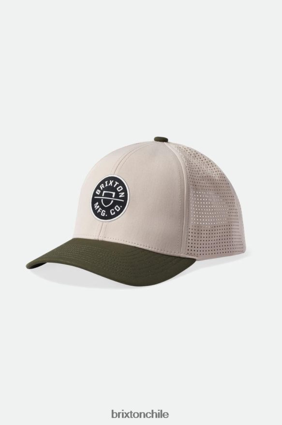 Brixton hombres cresta netplus mp snapback P0BX28273 accesorios excedente de cabrilla/aceituna
