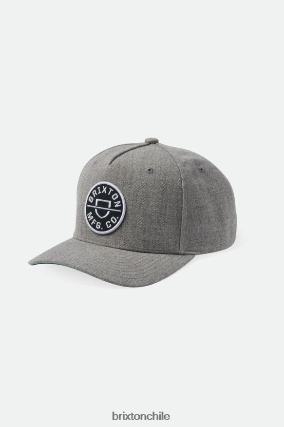 Brixton hombres gorra con escudo mp P0BX28259 accesorios gris jaspeado oscuro/verde kelly