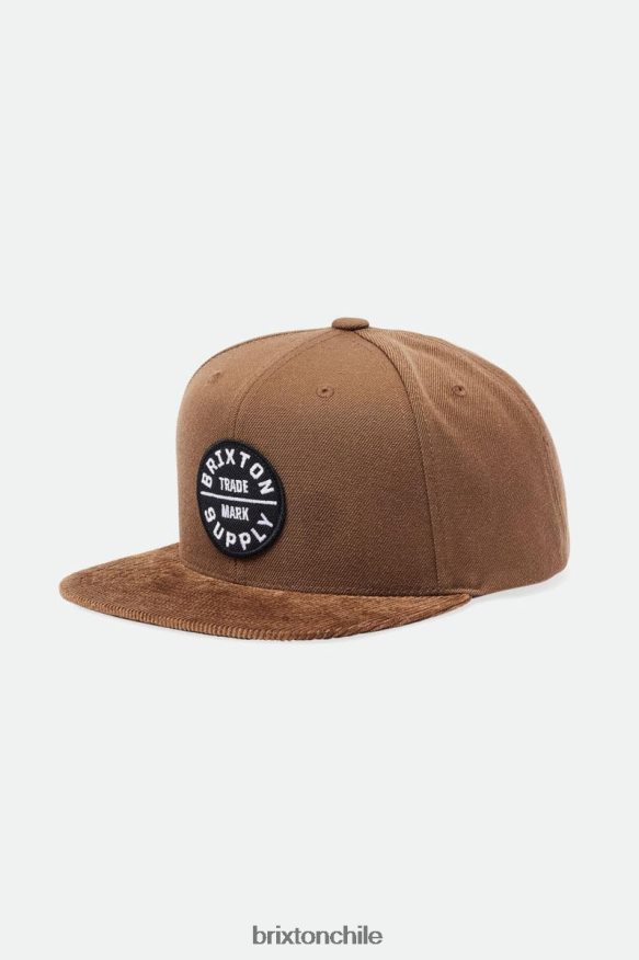 Brixton hombres juramento iii snapback P0BX28238 accesorios tierra oscura