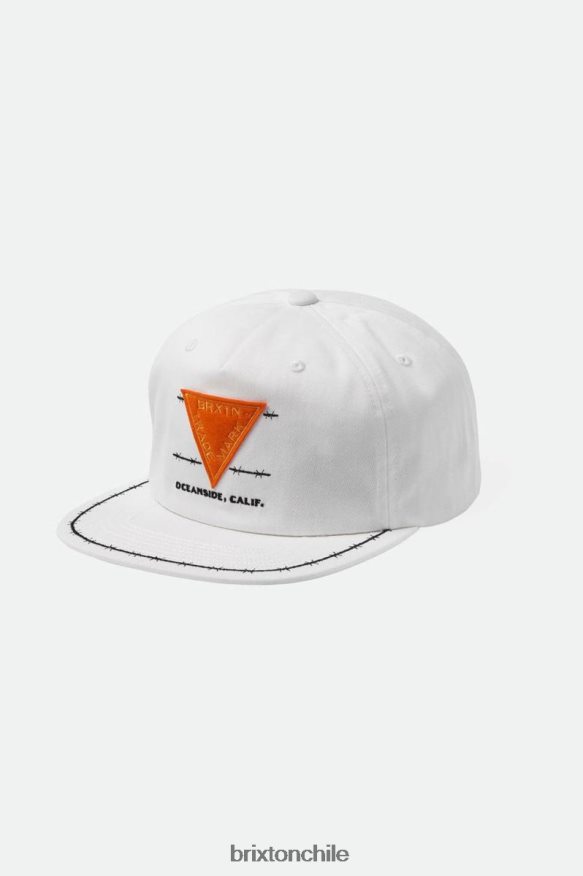 Brixton hombres snapback de alambre de púas mp P0BX28254 accesorios blanco