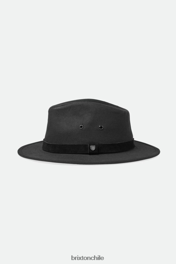 Brixton hombres messer aventura fedora P0BX28230 accesorios negro