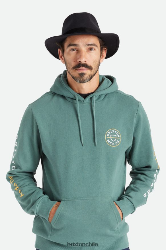 Brixton hombres messer aventura fedora P0BX28230 accesorios negro