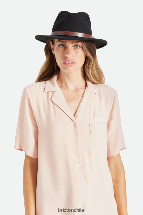 Brixton hombres messer sombrero de fieltro P0BX28212 accesorios negro
