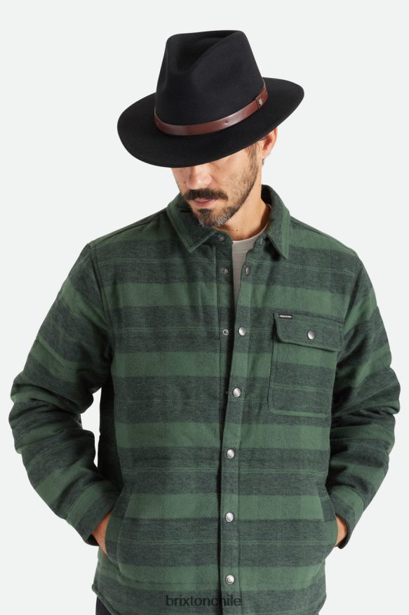 Brixton hombres messer sombrero de fieltro P0BX28212 accesorios negro