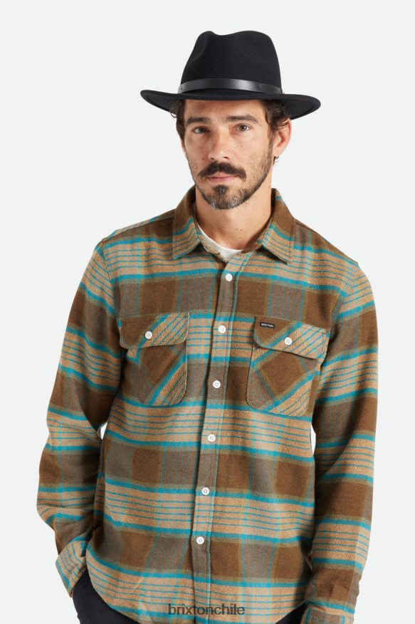 Brixton hombres messer sombrero de fieltro P0BX28213 accesorios negro