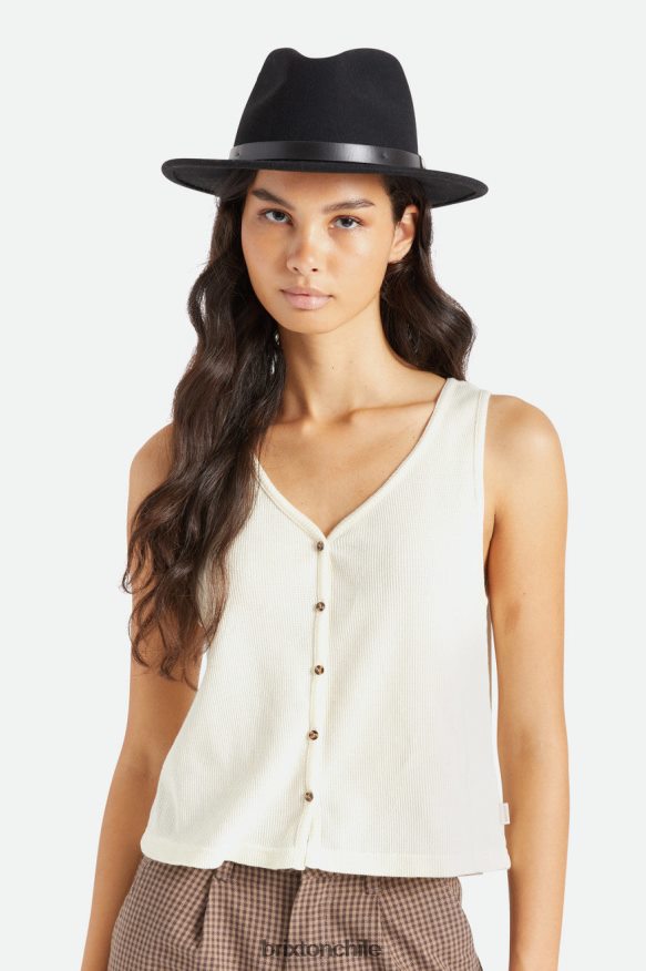 Brixton hombres messer sombrero de fieltro P0BX28213 accesorios negro