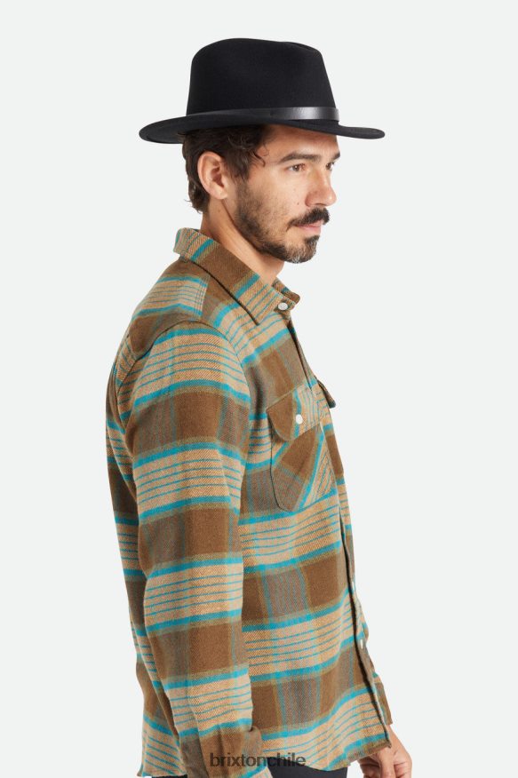 Brixton hombres messer sombrero de fieltro P0BX28213 accesorios negro