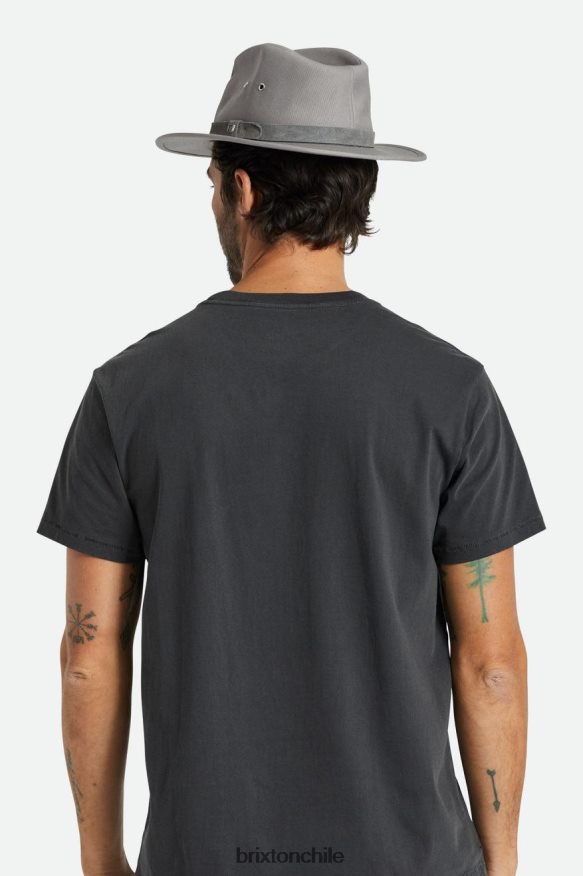 Brixton hombres messer utilidad aventura fedora P0BX28229 accesorios gris