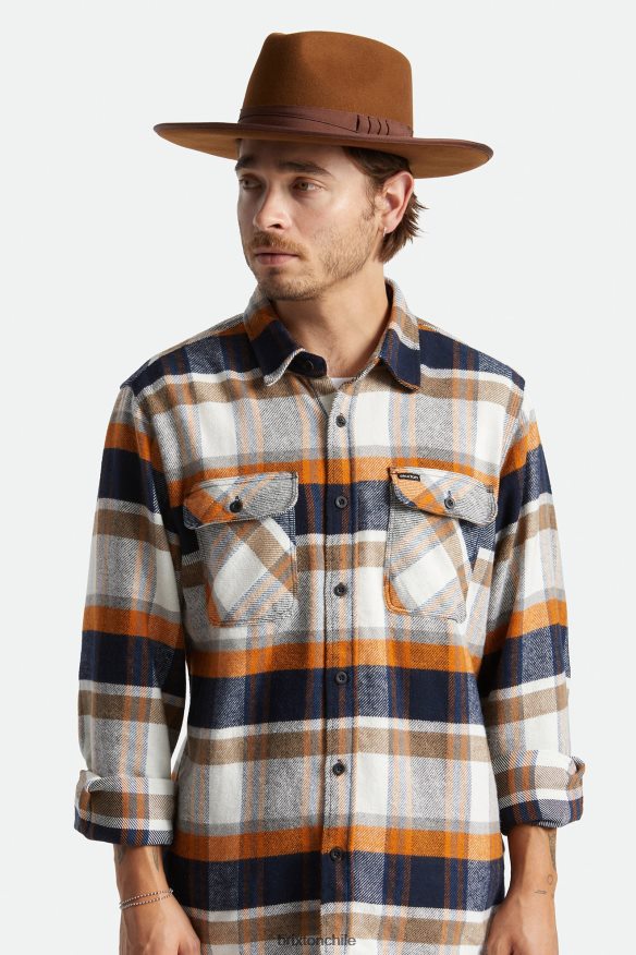 Brixton hombres sombrero de fieltro P0BX28217 accesorios café