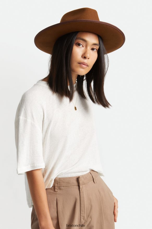 Brixton hombres sombrero de fieltro P0BX28217 accesorios café