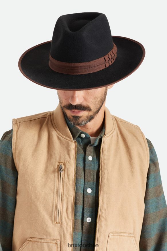 Brixton hombres sombrero de fieltro P0BX28218 accesorios marrón oscuro