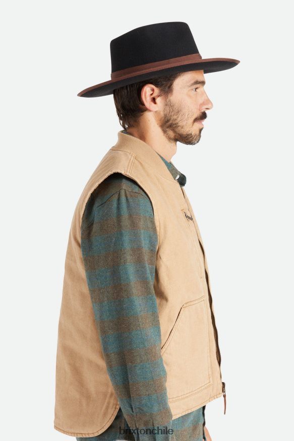 Brixton hombres sombrero de fieltro P0BX28218 accesorios marrón oscuro