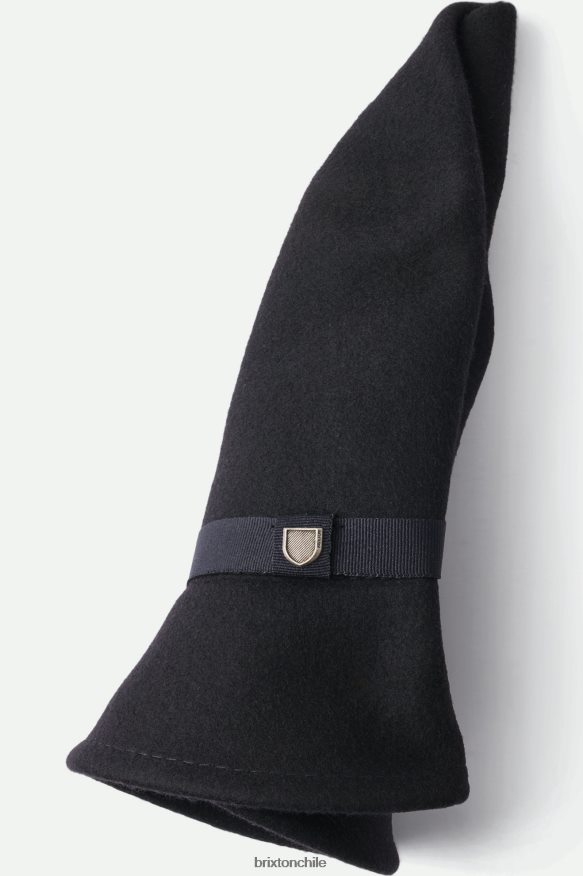 Brixton hombres sombrero de fieltro plegable messer P0BX28225 accesorios negro