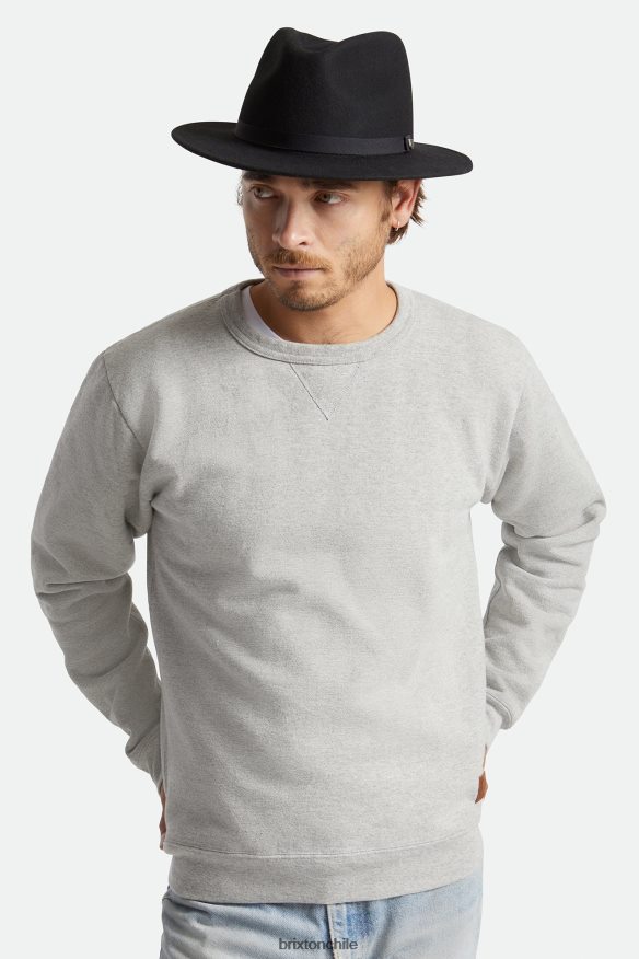 Brixton hombres sombrero de fieltro plegable messer P0BX28225 accesorios negro