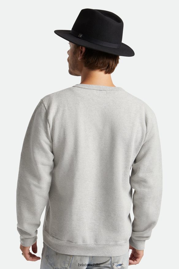Brixton hombres sombrero de fieltro plegable messer P0BX28225 accesorios negro
