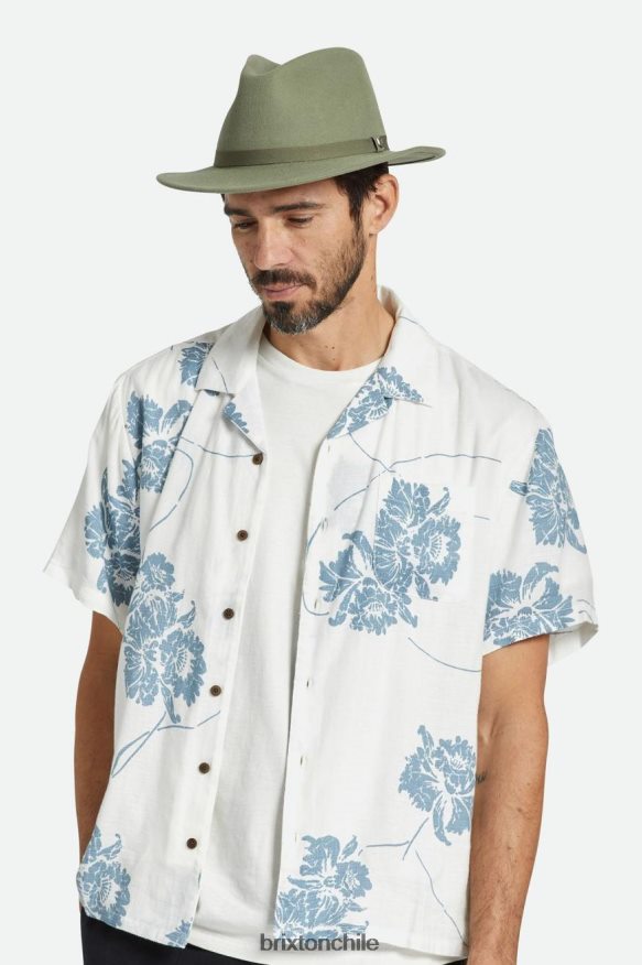 Brixton hombres sombrero de fieltro plegable messer P0BX28226 accesorios excedente de aceituna