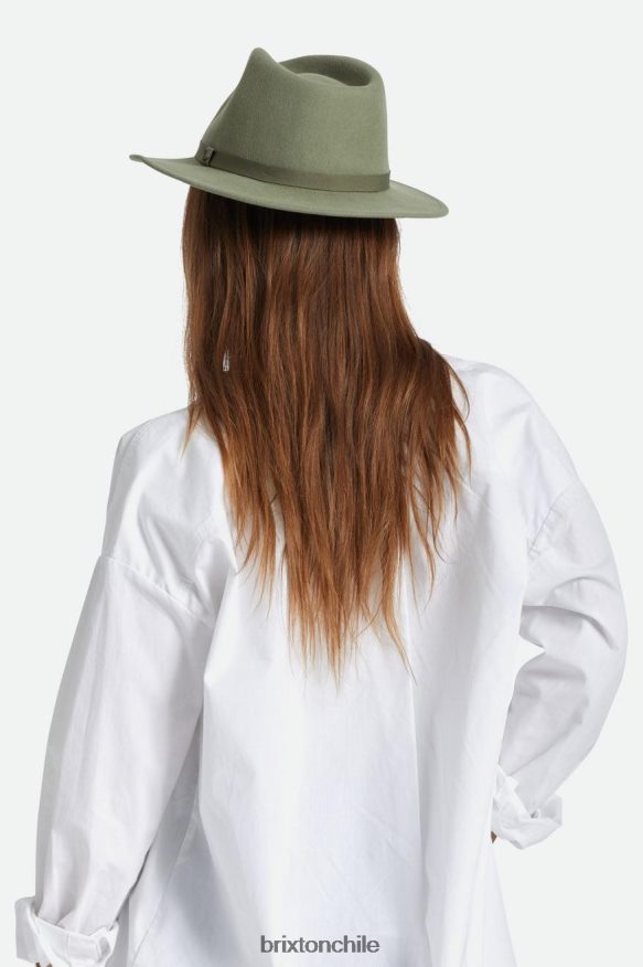 Brixton hombres sombrero de fieltro plegable messer P0BX28226 accesorios excedente de aceituna