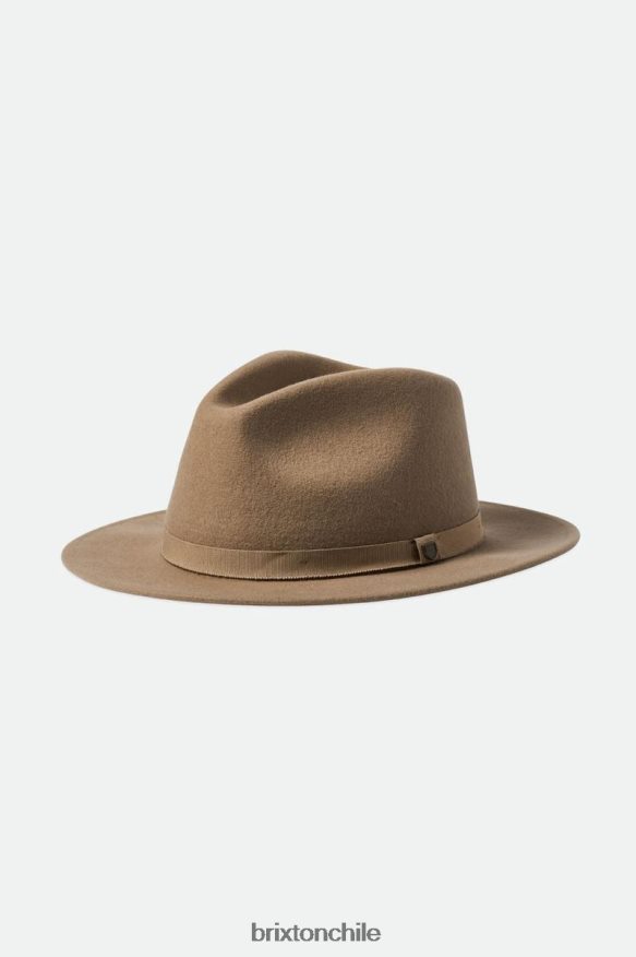 Brixton hombres sombrero de fieltro plegable messer P0BX28227 accesorios arena