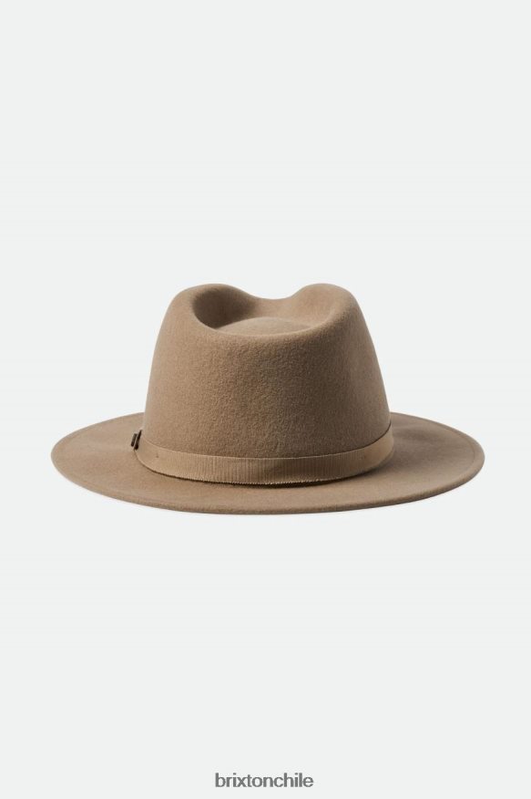 Brixton hombres sombrero de fieltro plegable messer P0BX28227 accesorios arena