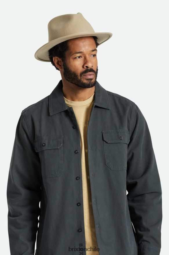 Brixton hombres sombrero de fieltro plegable messer P0BX28227 accesorios arena