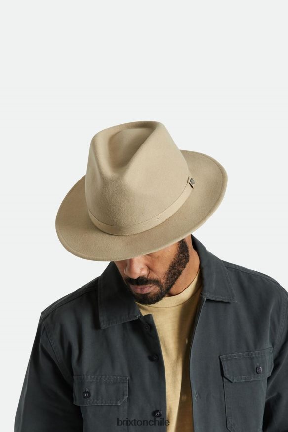 Brixton hombres sombrero de fieltro plegable messer P0BX28227 accesorios arena