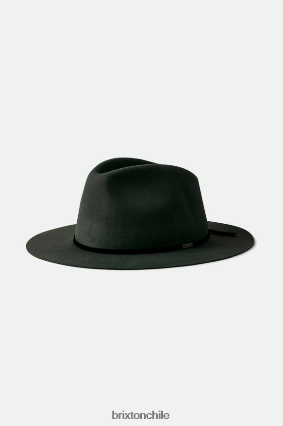 Brixton hombres sombrero de fieltro plegable wesley P0BX28234 accesorios negro lavado