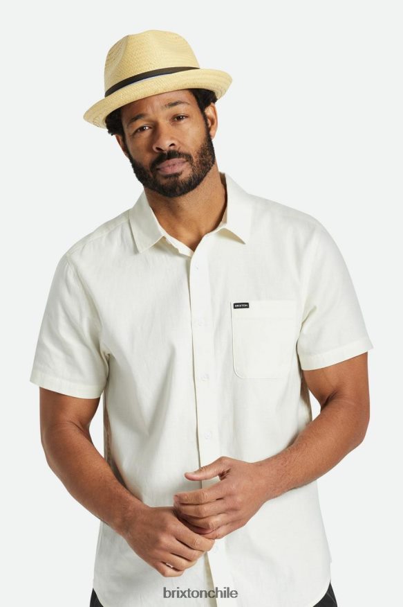 Brixton hombres sombrero de paja de ricino P0BX28174 accesorios broncearse