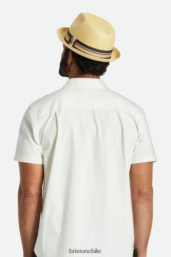 Brixton hombres sombrero de paja de ricino P0BX28174 accesorios broncearse
