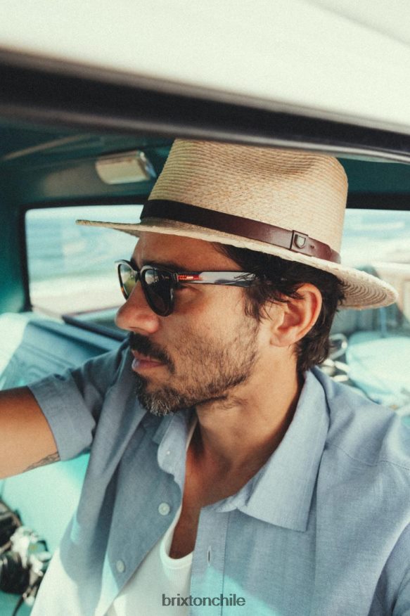 Brixton hombres sombrero de paja messer P0BX28175 accesorios natural