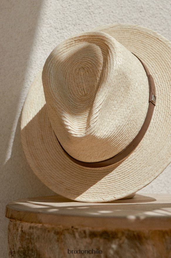 Brixton hombres sombrero de paja messer P0BX28201 accesorios natural/marrón
