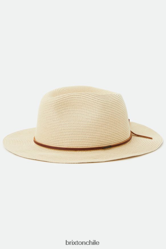 Brixton hombres sombrero plegable de paja wesley P0BX28199 accesorios broncearse