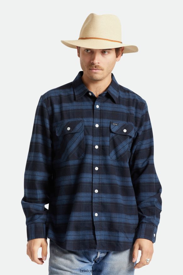 Brixton hombres sombrero plegable de paja wesley P0BX28199 accesorios broncearse