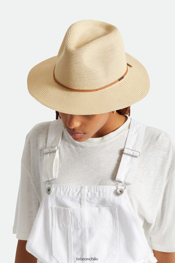 Brixton hombres sombrero plegable de paja wesley P0BX28199 accesorios broncearse
