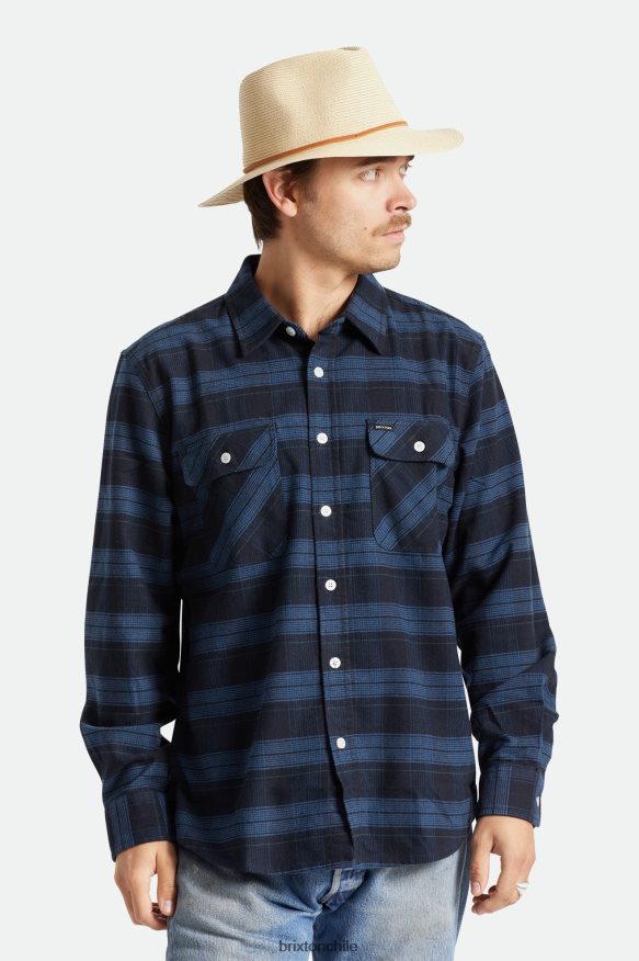 Brixton hombres sombrero plegable de paja wesley P0BX28199 accesorios broncearse