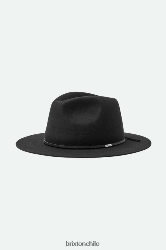 Brixton hombres wesley fedora P0BX28231 accesorios negro