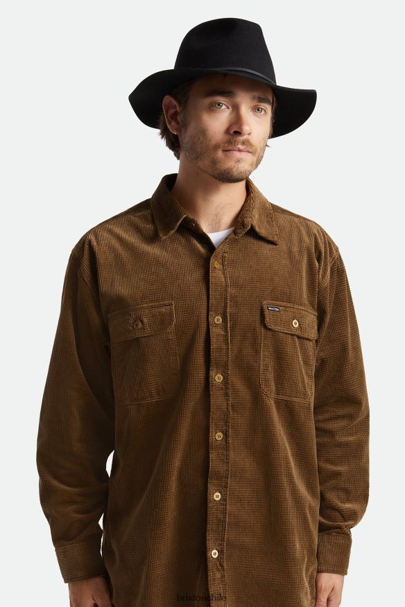 Brixton hombres wesley fedora P0BX28231 accesorios negro