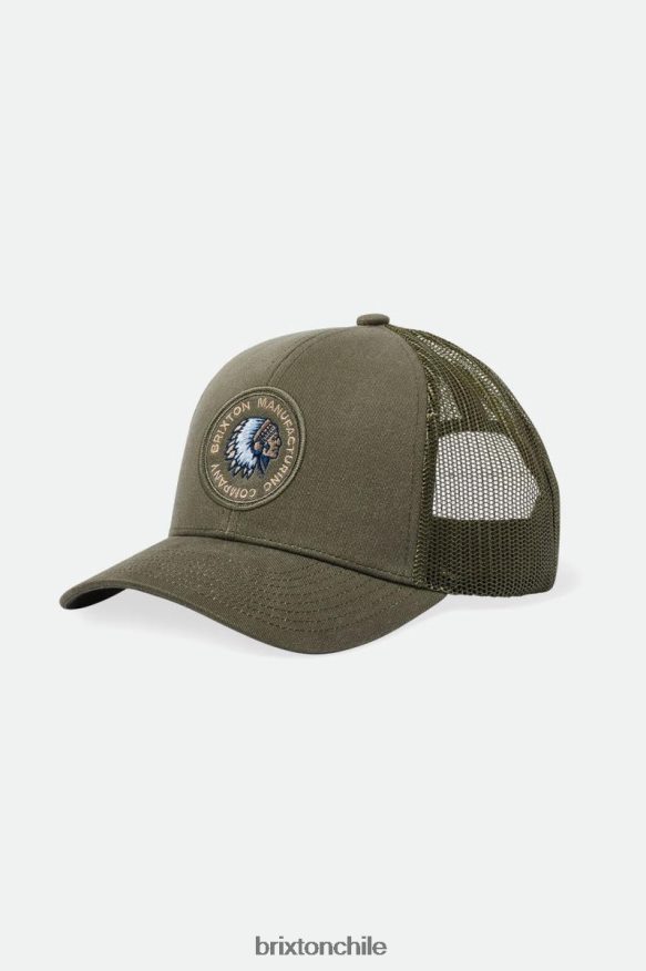 Brixton hombres gorra de camionero rival stamp netplus mp P0BX28250 accesorios excedente de aceituna