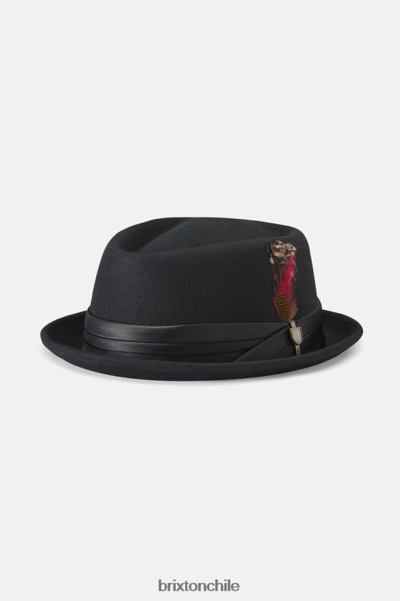 Brixton hombres pastel de cerdo fuerte P0BX28215 accesorios negro