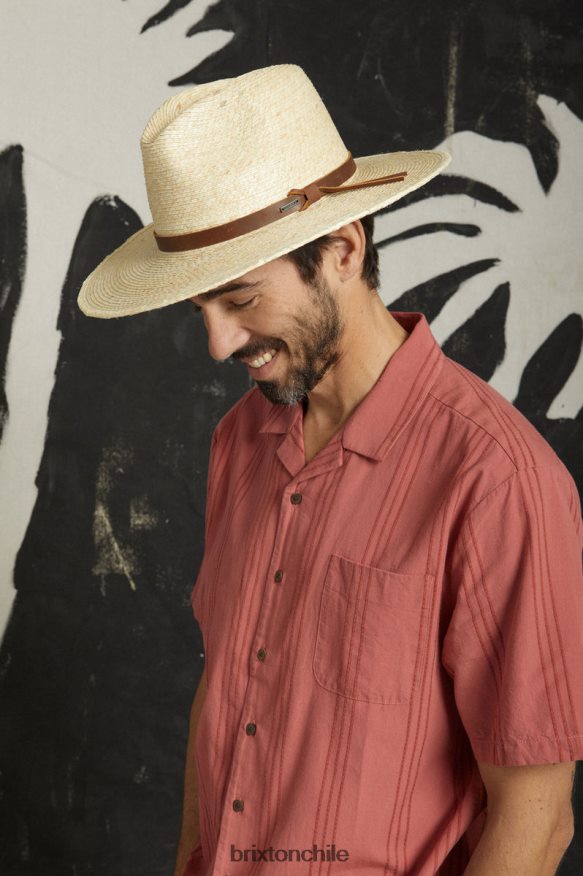 Brixton hombres sombrero de paja adecuado para el campo P0BX28192 accesorios natural