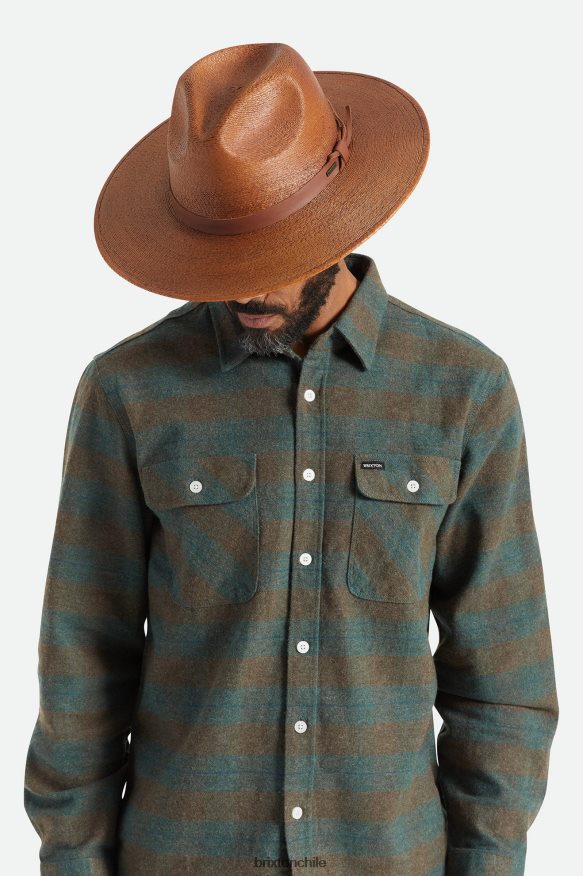 Brixton hombres sombrero de paja adecuado para el campo P0BX28193 accesorios óxido
