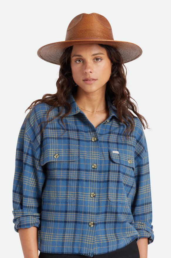 Brixton hombres sombrero de paja adecuado para el campo P0BX28193 accesorios óxido