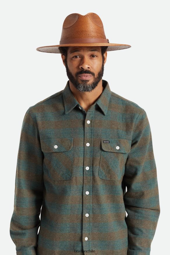 Brixton hombres sombrero de paja adecuado para el campo P0BX28193 accesorios óxido
