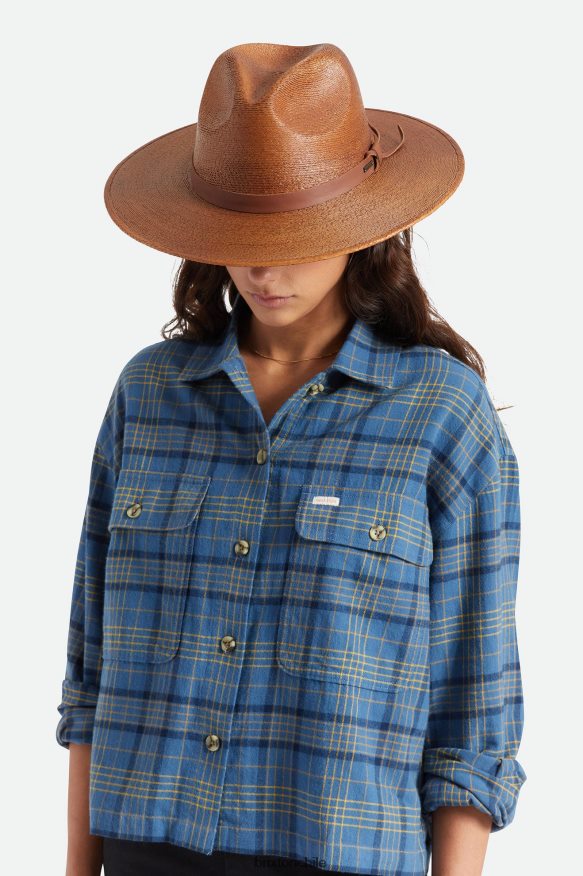 Brixton hombres sombrero de paja adecuado para el campo P0BX28193 accesorios óxido